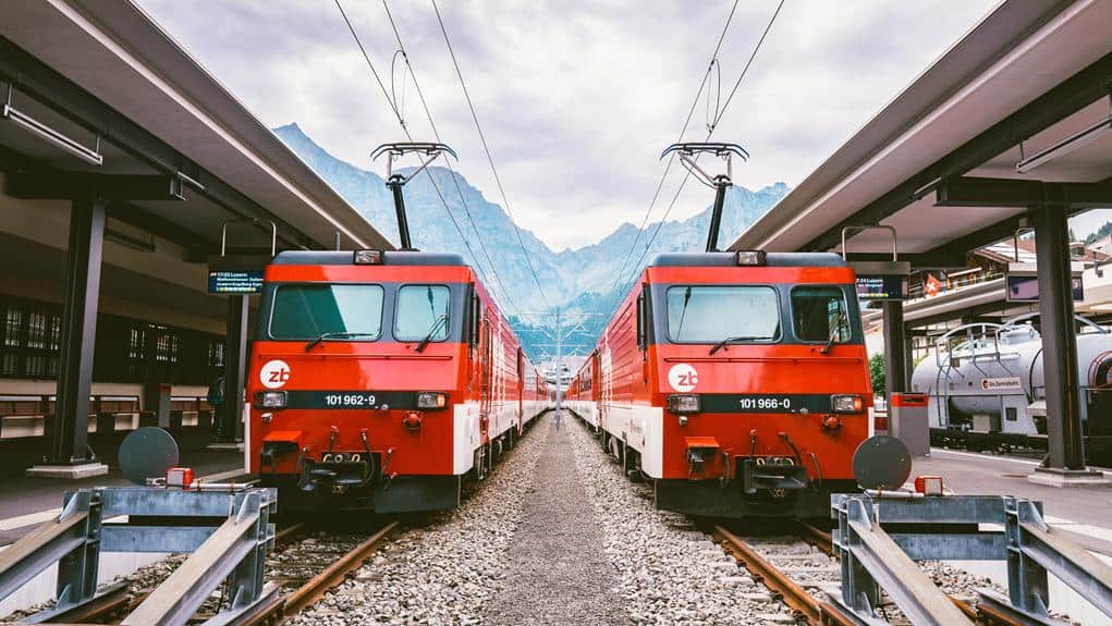 panoramic train journey switzerland
